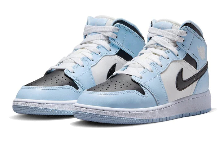 Air Jordan 1 Mid Ice Blue (GS) - Soles - Soles.at - nike - Jordan - sneakers - Schuhe - Dunk - Women - Frauen - Herren - High - Mid