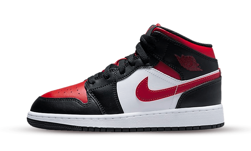 Air Jordan 1 Mid Alternate Bred Toe (GS) - Soles.at - Soles.at - nike - Jordan - sneakers - Schuhe - Dunk - Women - Frauen - Herren - High - Mid