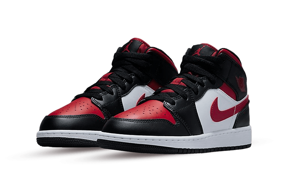 Air Jordan 1 Mid Alternate Bred Toe (GS) - Soles.at - Soles.at - nike - Jordan - sneakers - Schuhe - Dunk - Women - Frauen - Herren - High - Mid