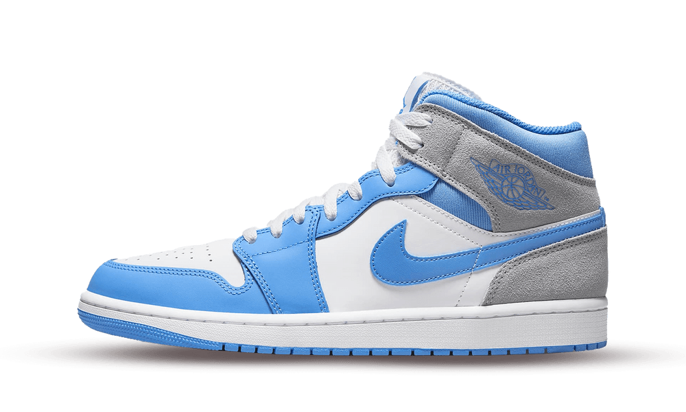 Air Jordan 1 Mid University Blue Grey - Soles.at - Soles.at - nike - Jordan - sneakers - Schuhe - Dunk - Women - Frauen - Herren - High - Mid