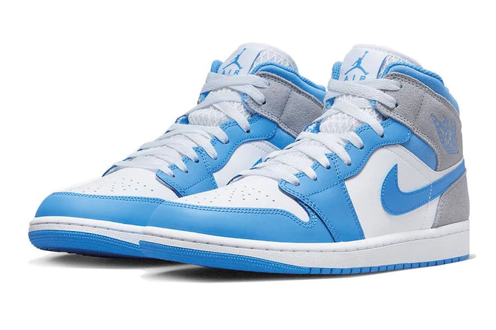 Air Jordan 1 Mid University Blue Grey - Soles.at - Soles.at - nike - Jordan - sneakers - Schuhe - Dunk - Women - Frauen - Herren - High - Mid